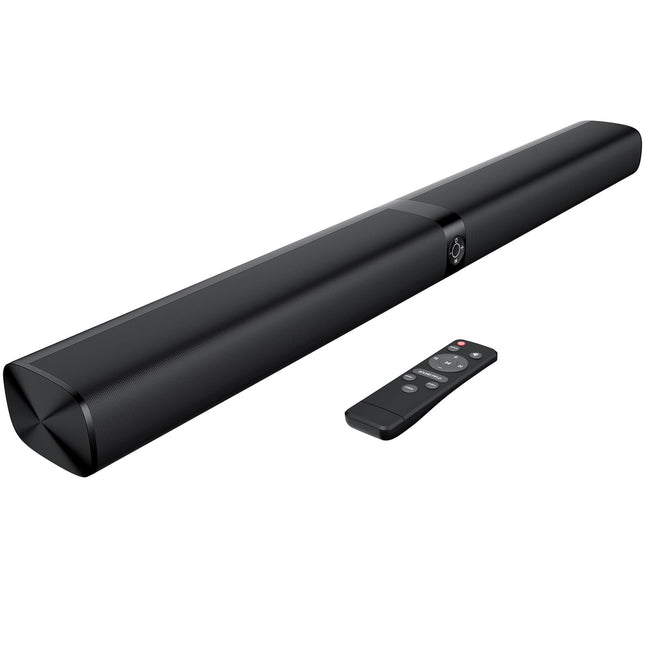 GarageRock 90W heliriba teleri kõlar, 2-ühes eemaldatav teleri heliriba nutiteleri jaoks, 5.0 Bluetooth-heliriba telerile selge heliga, 3 ekvalaiseri režiimi, ARC/optiline/Aux/seinakinnitus, must