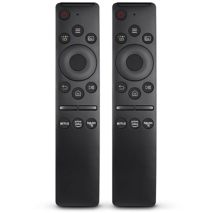 2 universaalset kaugjuhtimispulti kõikidele Samsungi teleritele, LED QLED UHD Frame Solar 4K 8K nutitelerile, originaalne kaugjuhtimispult, universaalne kaugjuhtimispult otseteenupuga Netflixi, Rakuten TV ja Prime Video jaoks.