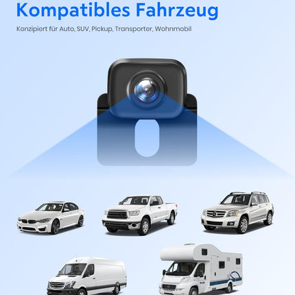 AUTO-VOX W12 CAM juhtmevaba auto tahavaatekaamera: HD 1080P tahavaatekaamera värvilise öönägemisega, IP69K veekindel tahavaatekaamera toetab 2 kaamerat, juhtmevaba tahavaatekaamera autole, veoautole, matkaautole
