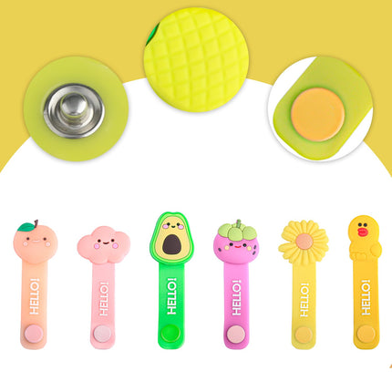 Rumyve Silicone Cable Organizer, Cute Cartoon Charging Cable USB Manager Organizer, Reusable Earphone Wire, Pen, Keychain Holder, 12 Pack