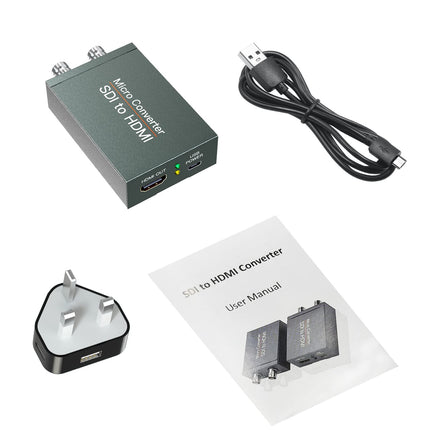 SDI-HDMI, SDI-HDMI muundur, 1080p HD-SDI / 3G-SDI/SD-SDI-HDMI video-audio muundur, BNC-HDMI adapter SDI kaamera-monitori projektori jaoks