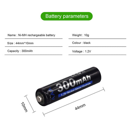 CITYORK päikesepatarei AA 600mAh + aku AAA 300mAh 1.2V NI-MH laetav, päikesepatarei päikeselampidele, päikeselampidele, aiavalgustitele, päikeseradadele, päikeseenergial töötavatele LED-valgustitele, äratuskelladele, mänguasjadele (16 tk pakis)