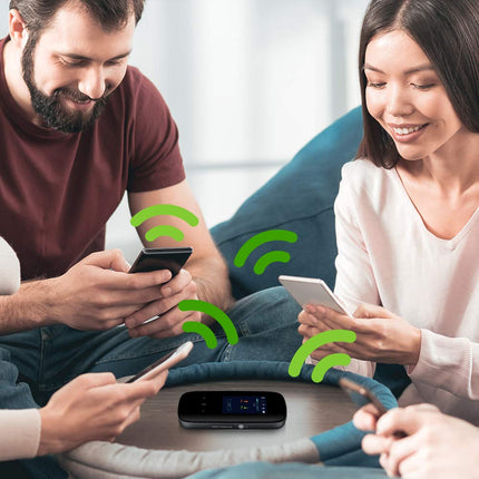 Zyxeli 4G LTE-A mobiilne WiFi leviala, allalaadimiskiirus kuni 300 Mbps, kahe sagedusribaga WiFi kuni 32 seadmele, terve päeva kestev aku [LTE2566-M634]