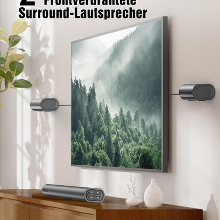 Hiwill 4.1-kanaliline heliriba Dolby Atmosega, 300 W heliriba teleritele subwooferiga, 2 eesmist ruumilist kõlarit, HDMI eARC, reguleeritavad kõrged ja bassid, ruumiline heli telerile, HiElite A41