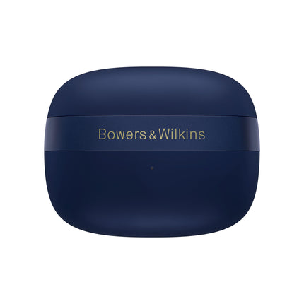 Bowers &amp; Wilkins Pi8 True Wilkins kõrvaklapid aktiivse mürasummutuse, Bluetoothi, AptX-i ja laadimisümbrisega, millel on juhtmevaba heli voogedastus – südaöösinine
