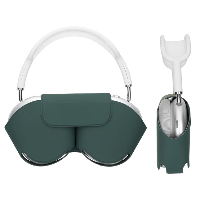 kwmobile Case Compatible with Apple Airpods Max - Soft Headphone Bag - Polyester Pouch - Cover in Green