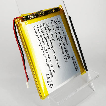 DC 3.7V 2600mah 505573 liitiumioonpolümeeraku vahetus isetehtud 3.7-5v elektroonikaseadmetele, GPS-ile, LED-tuledele, Bluetooth-kõlaritele, tahvelarvutitele