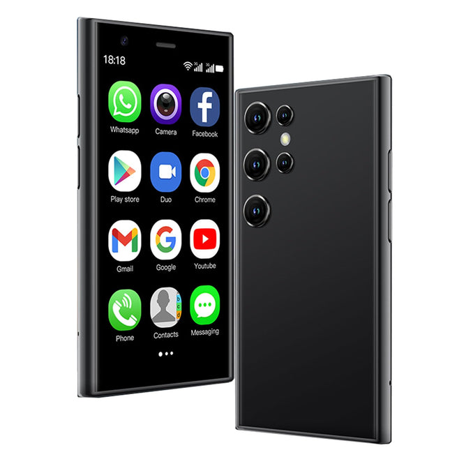 Hipipooo mininutitelefon 3-tolline Android 8.1 kahe SIM-kaardiga minitelefon 1000mAh aku 0.3MP + 2MP kaamera 2GB + 16GB (3G must)
