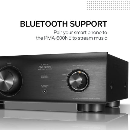 Denon PMA-600NE integreeritud võimendi 70W kanali kohta ja Bluetoothiga, must