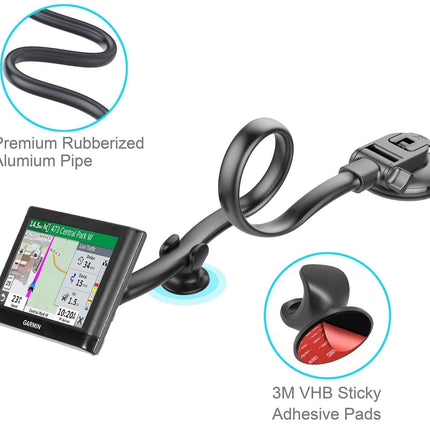 Garmin Nuvi GPS-i autohoidik - iminapkinnitus esiklaasile ja armatuurlauale Drive OTR 500 610 51 52 54 55 56 57 58 60 61 62 65 66 67 68 LM/LMT jaoks (2 tk pakis)