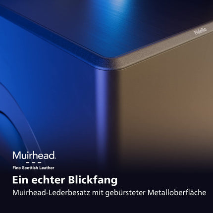 Philips Fidelio FW1-kanaliga juhtmevaba subwoofer | 420 W | Kinoheli | Sügav bass kodukino ja muusika jaoks | Harjatud metalli ja nahast viimistlus | DTS Play-Fi ja RCA-ühendus
