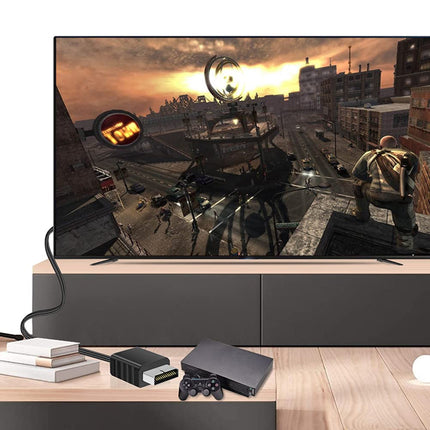 Jerilla PS2-HDMI muundur, PS1/PS2-HDMI kaabel, video- ja heliadapter, HD-ühendus 720P/1080P PS1/PS2 konsoolile, telerile, monitorile, projektorile