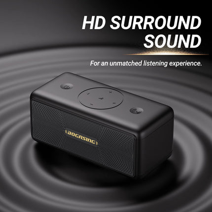 BOGASING Bluetooth Speaker M5 Music Box Portable, 40W Surround Stereo Sound &amp; Powerful Bass, 30H Battery, IPX7 Waterproof, EQ, Wireless, Bluetooth Box, USB Stick for Outdoors