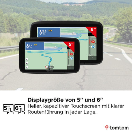 TomTom GO Classic Lite auto navigatsioonisüsteem (5-tolline, TomTom Traffic, Euroopa kaardiuuendused kaasas, uuendused WiFi kaudu, integreeritud, pööratav kinnitus)