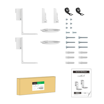 PureMounts® kõlari seinakinnitus Sonos® Era 100 jaoks, 2 tk komplekt, valge