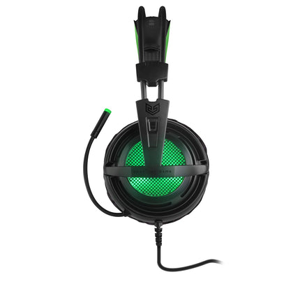 BG Xonar-X6 binaural peakomplekt, must, roheline, kõrvaklapid – kõrvaklapid (mängukonsool/arvuti/mängud, binaural, peavõruga, must, roheline, kunstnahk)