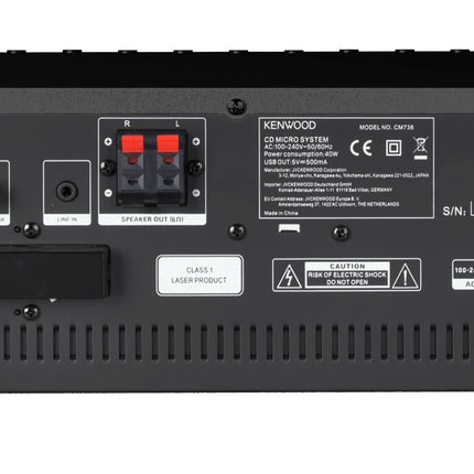 Kenwood M-9000S-B - nutikas mikro-Hi-Fi süsteem internetiraadio, DAB+, CD/USB ja heli voogedastusega, must