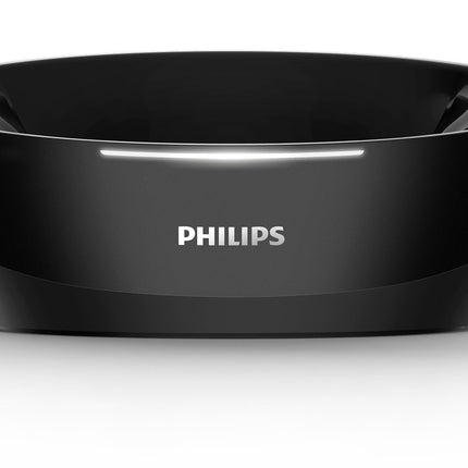 PHILIPSi juhtmevabad teleri kõrvaklapid, kõrvapealsed SHD8850/12 juhtmevabad HiFi kõrvaklapid (suurepärane heli, kõrglahutusega heli, 30 m ulatus, dokkimisjaam, veluurkõrvapadjad) mustad