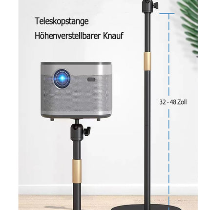 HIBORI projektori alus 360° pöörlev projektori kinnitus reguleeritava kõrgusega projektori põrandaalus ühildub XGIMI, Nebula, VANKYO, Jinhoo, AuKingiga