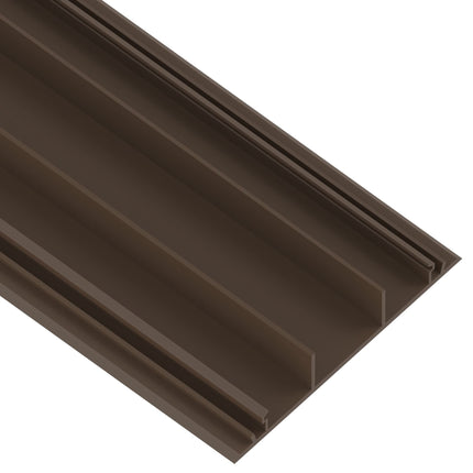 Habengut CC10081 PVC-st põrandakaablijuhik, pruun, poolringikujuline kaablisild kuni 3 kaablile / laius 7,5 cm, pikkus 1 m