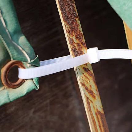 Large cable ties 61 cm white heavy duty for outdoor use 50 pieces strong extra long cable ties large industrial plastic ties