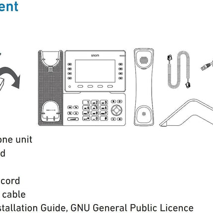 Snom D865 IP-telefon, SIP-lauatelefon, 5-tolline IPS-värviline ekraan 1280 x 720 pikslit, 12 SIP-identiteeti, 10 programmeeritavat funktsiooniklahvi, WiFi NFC, Bluetooth, 3-aastane tootjagarantii, must, 00004536