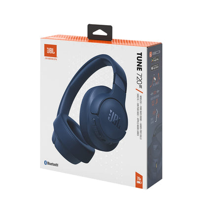 JBL Tune 720 BT juhtmevabad kõrvaklapid – JBL Pure Bass heli, Bluetoothi ​​ja kerge, kokkupandava disainiga – Kuni 76 tundi taasesitust – Sinine