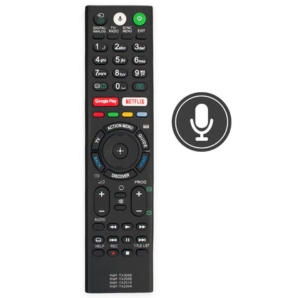 RMF-TX300E RMF-TX201E RMF-TX200E RMF-TX200A Häälega asenduspult Sony nutitelerile KD-49XE8099 KD-49XE8396 KD-49XE9005 KD-55A1 KD-55SD8505 KD-55XD8005 KD-55XD8505 KD-55XD8577