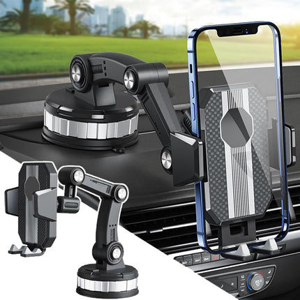 OEMASSIVE Car Phone Holder 360° Rotatable Cell Phone Holder - Super Suction Cup, 25cm Long Arm - Dashboard Windshield Universal Cell Phone Car Mount for iPhone All Smartphones 4-7 inches