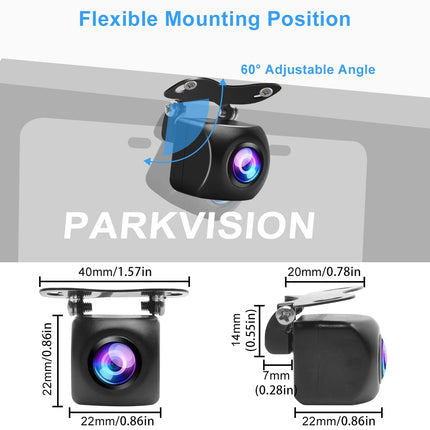 PARKVISION rear view camera with 180° super wide angle car camera rear view camera DC 12-24V wide voltage rear view camera front camera car [PJ-180SW]