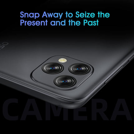 OSCAL C60 Android 11 4G nutitelefon, lukustamata, Helio A22 neljatuumaline, 4 GB muutmälu + 32 GB ROM, 6,53-tolline HD+ ekraan, kahe SIM-kaardiga mobiiltelefon, 13 MP + 5 MP topeltkaamera, 4780 mAh aku, GPS, WiFi, näotuvastus, sinine