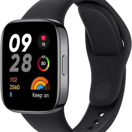 Xiaomi Redmi Watch 3, 1,75-tolline AMOLED-ekraan, 121 treeningrežiimi, SPO₂ mõõtmine ja 24-tunnine pulsisageduse jälgimine, Bluetooth-kõned, GPS-multisüsteem, 5 sularahaautomaati, kuni 12-päevane aku tööiga, must