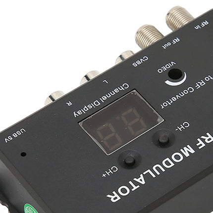 UHF-modulaator, TV-lingi modulaator, toetab PAL/NTSC-d, professionaalne AV-RF-muundur digiboksi ja A/V-allikate jaoks, laialdaselt ühilduv