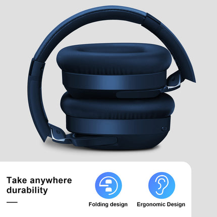 Eono mürasummutavad kõrvaklapid - juhtmevabad kõrvapealsed Bluetooth-kõrvaklapid - ANC Eonoheadphone 1 mitme režiimiga mürasummutusega, AUX, mikrofon, pehmed kõrvapadjad, 40-tunnine aku (sinine)