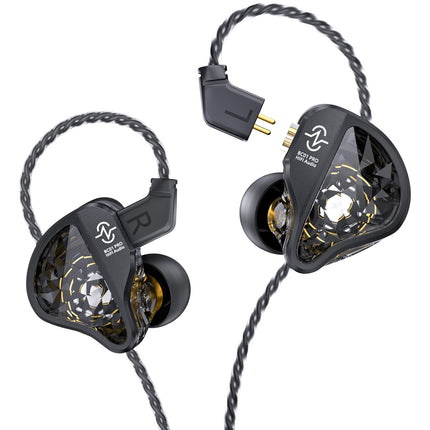 Yinyoo CCZ Harmony BC01 Pro kõrvasisesed kõrvaklapid, 1DD 1BA hübriiddraiverid HiFi kõrvaklapid kolme sagedusega tasakaalustatud juhtmega IEM stereoheli juhtmega kõrvasisesed kõrvaklapid 3,5 mm pistikuga