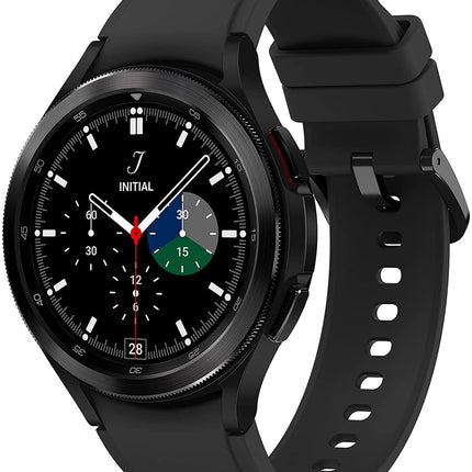 Samsung Galaxy Watch4 Classic, Round Bluetooth Smartwatch, Wear OS, Rotating Bezel, Fitness Watch, Fitness Tracker, 46 mm, Black (German Version)