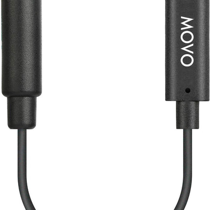 Movo IMA-1 3.5mm TRRS Microphone Adapter Cable to Lightning Connector Dongle, Compatible with Apple iPhone, iPad, Smartphones, and Tablets, Optimized for Microphones/Pro Audio, Black