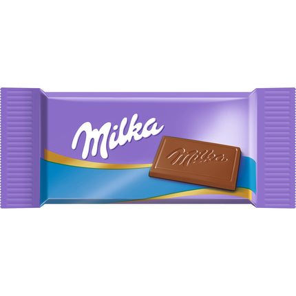 Milka Naps Mix 1 x 1kg purk, õrnalt sulavad minišokolaaditahvlid Alpide piimast, maasikast, sarapuupähklist ja kakaokreemist.