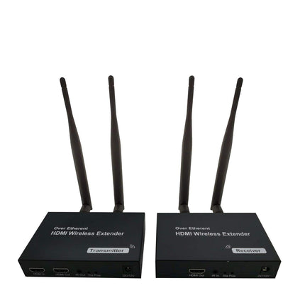 HDMI juhtmevaba saatja ja vastuvõtja täielik juhtmevaba pikenduskomplekt, silmusväljund, 200 m / 656 jalga digiboksi, sülearvuti, kaamera, arvuti, YouTube'i, PS4/5 ja teleri, projektori, peegelkaamera ühendamiseks ja kasutamiseks.