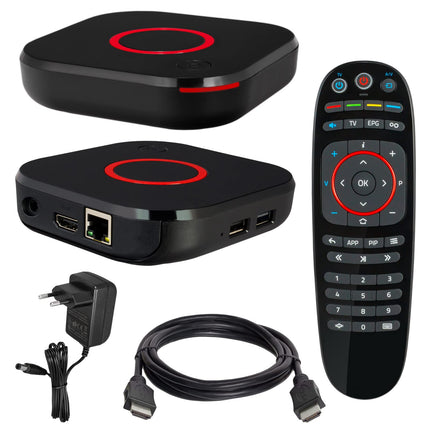 MAG 544 originaal Infomir &amp; hb-digital 4K digiboks multimeediapleier interneti-TV vastuvõtja UHD 60FPS 2160p@60 FPS HDMI 2.1 4K ja HEVC tugi USB3.0 4X ARM Cortex-A35 + HDMI-kaabel