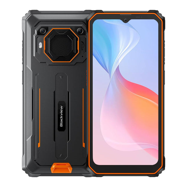 Blackview BV6200 Pro - Outdoor Mobile Phone - Android 13-6.5'' Display - 128 GB ROM, 4 GB RAM - MediaTek Helio P35 - Battery 13000 mAh - Camera 13 MP - Orange