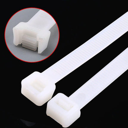 Large cable ties 61 cm white heavy duty for outdoor use 50 pieces strong extra long cable ties large industrial plastic ties