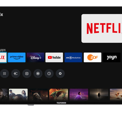 Telefunken 32-inch Smart TV Powered by TiVo (Full HD, HDR, Triple Tuner, HD+ 6 Months Included) D32F751X7CW