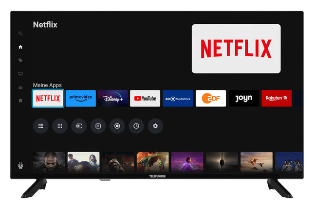Telefunken 32-inch Smart TV Powered by TiVo (Full HD, HDR, Triple Tuner, HD+ 6 Months Included) D32F751X7CW