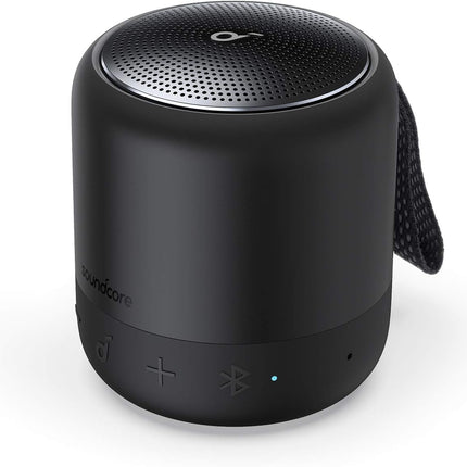 Soundcore Anker Mini 3 Bluetooth Speaker, Compact Speaker with BassUp and PartyCast Technology, USB-C, IPX7 Water Resistance, Custom EQ