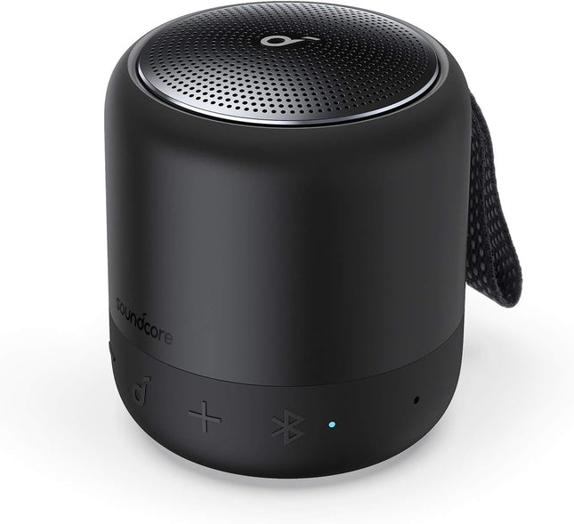 Soundcore Anker Mini 3 Bluetooth Speaker, Compact Speaker with BassUp and PartyCast Technology, USB-C, IPX7 Water Resistance, Custom EQ