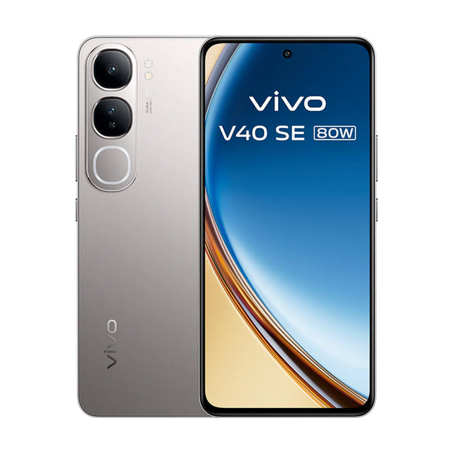 VIVO V40 SE 5G nutitelefon, 80W, AMOLED-ekraan, 16,9 cm (6,67 tolli), 120 Hz, 50 MP kaamera, 5000 mAh aku, Android 14, hõbedane (ilma laadijata)