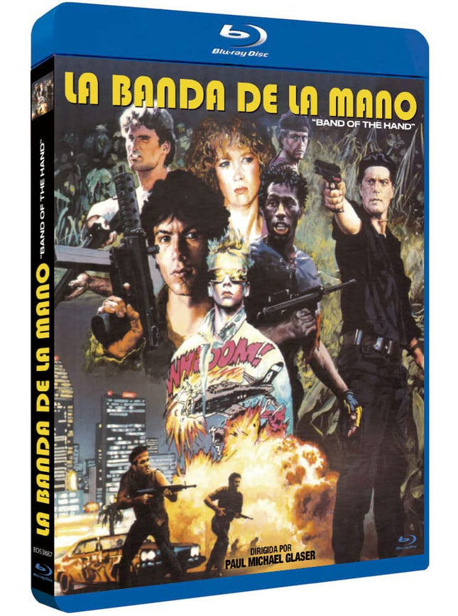The Merciless Crew 1986 Blu-Ray Spanish Import with German Audio, Stephen Lang, Michael Carmine, Lauren Holly, Band of the Hand