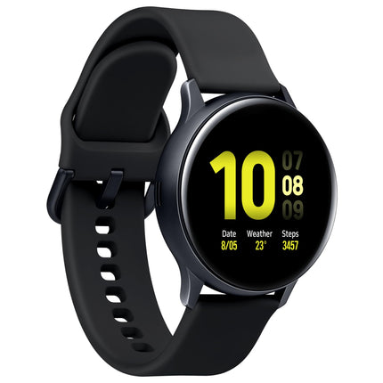Samsung Galaxy Watch Active2, aluminum fitness tracker, large display, long-lasting battery, water-resistant, 40 mm, Bluetooth, black