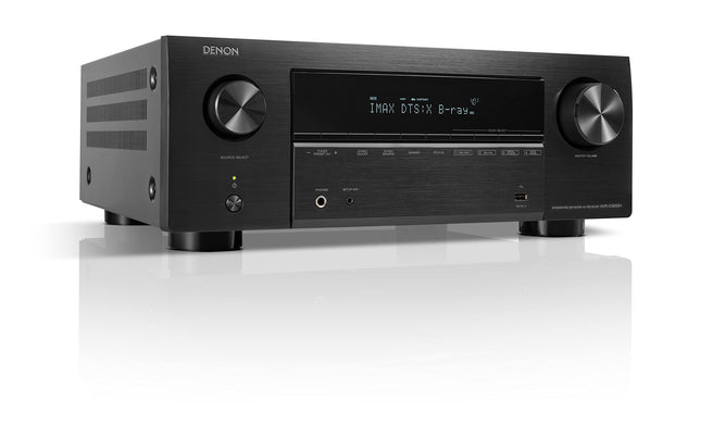 Denon AVC-X3800H 9.4-kanaliga AV-ressiiver, võimendi Auro-3D, Dolby Atmos, DTS:X, 6" 8K sisendid ja 3 väljundit, Bluetooth, AirPlay 2, HEOS Multiroom, Alexa ühilduv, must